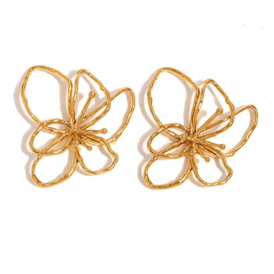 18K Golden Bloom Earrings