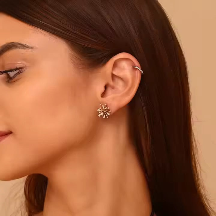 Celestial Burst Stud Earrings
