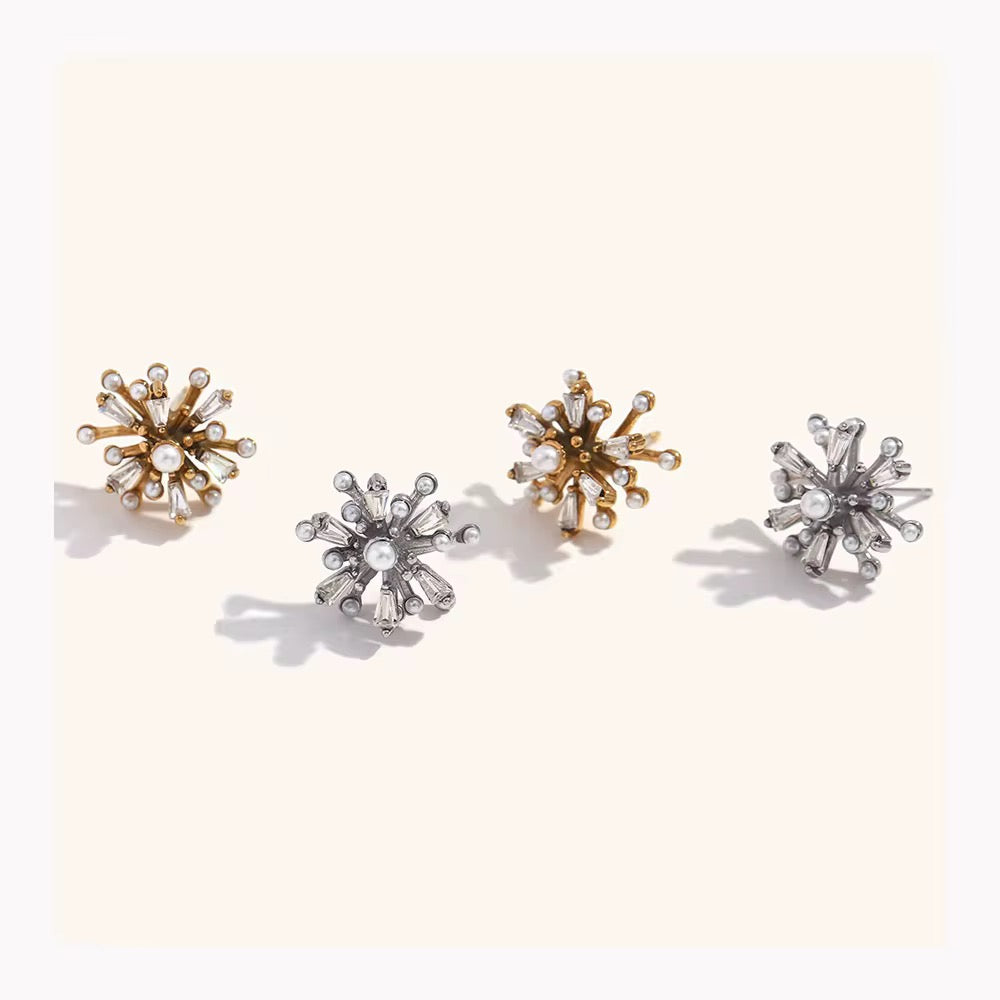 Celestial Burst Stud Earrings